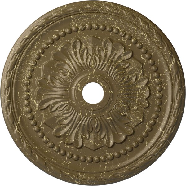 Ekena Millwork Palmetto Medallion (Canopies up to 7 5/8"), 31 1/2"OD x 3 5/8"ID x 1 3/4"P, Mississippi Mud Crackle CM31PMMMC - main